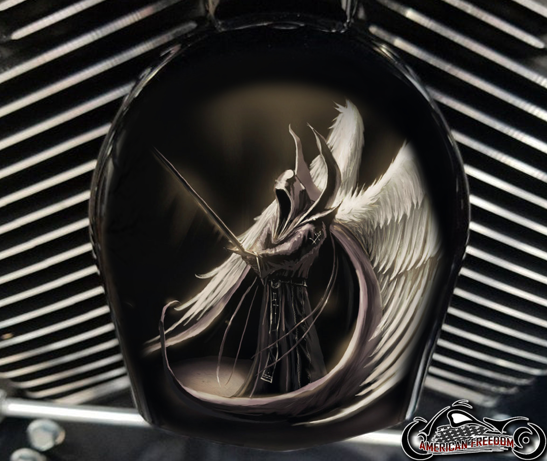 Custom Horn Cover - Angel of Death